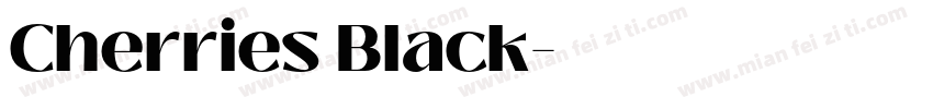 Cherries Black字体转换